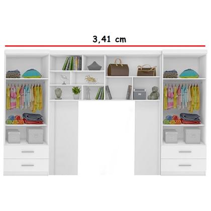 Imagem de Quarto Modulado Juvenil Completo Com Bicama Solteiro