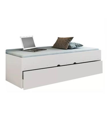 Imagem de Quarto Modulado Juvenil Completo com Guarda Roupa, Cama de Solteiro e Cama Auxiliar e os Colchões