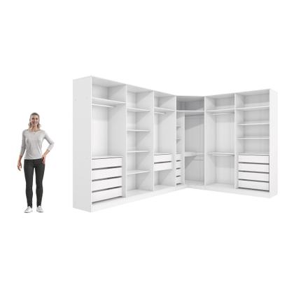 Imagem de Quarto Modulado Kappesberg Adapt Branco 12 Portas 342cm x 263cm