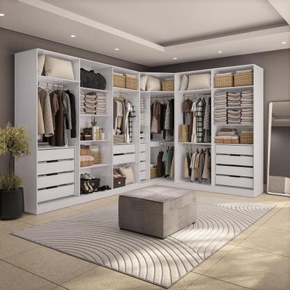 Imagem de Quarto Modulado Kappesberg Adapt Branco 12 Portas 342cm x 263cm