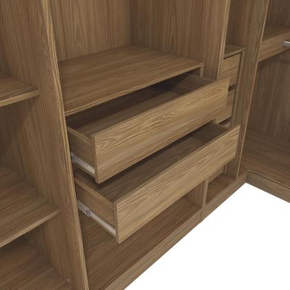 Imagem de Quarto Modulado Kappesberg Adapt Nogueira 12 Portas 342cm x 263cm