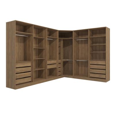 Imagem de Quarto Modulado Kappesberg Adapt Nogueira 12 Portas 342cm x 263cm