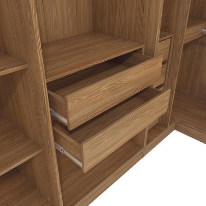 Imagem de Quarto Modulado Kappesberg Adapt Nogueira/Branco 12 Portas 342cm x 263cm