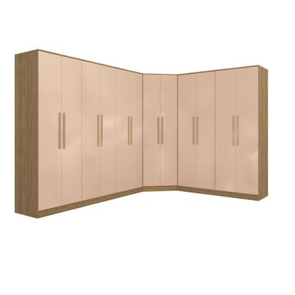 Imagem de Quarto Modulado Kappesberg Adapt Nogueira/Macadâmia 12 Portas 342cm x 263cm