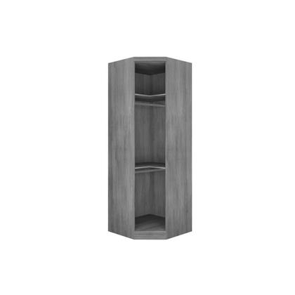 Imagem de Quarto Modulado Rizon 5 Peças (1 Armário Ponte + 1 Closet + 2 Guarda Roupas + 1 Complemento) QC204 Neve - Novo Horizonte