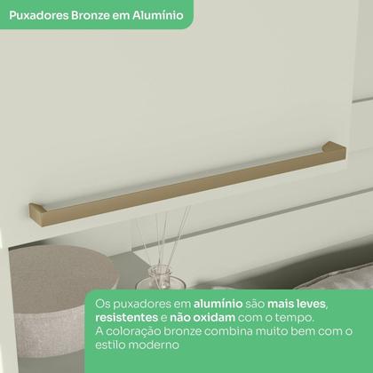 Imagem de Quarto Modulado Solteiro Completo 9 Portas 3 Gavetas Canto Oblíquo Seletto