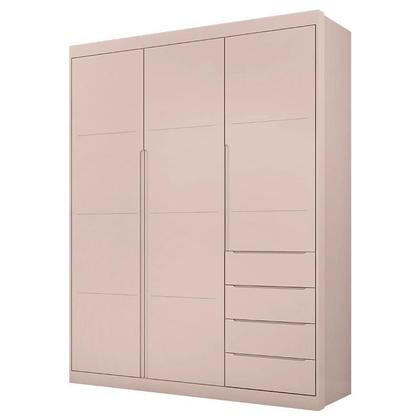 Imagem de Quarto Para Bebê com Guarda Roupa e Cômoda Perola MDF