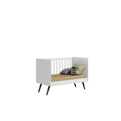 Imagem de Quarto Para Bebê Completo Melinda com Roupeiro Cômoda e Berço Branco