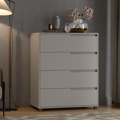 Imagem de Quarto Solteiro com Guarda-roupa 2 Portas de Correr, Cômoda e 1 Mesa de Cabeceira Thales