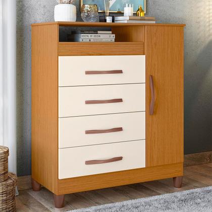 Imagem de Quarto Solteiro Completo Guarda Roupa Âmbar 6 portas com Espelho Cômoda Turquesa