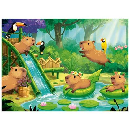 Imagem de Quebra-cabeça 100 peças Capivara Club - Grow