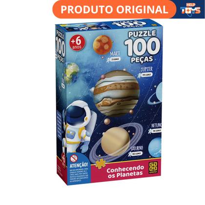 Imagem de Quebra cabeça 100 peças conhecendo os planetas - grow 03931