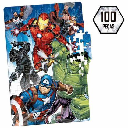 Imagem de Quebra Cabeça 100 peças Disney Avengers  8035 - Toyster