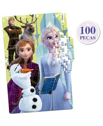 Imagem de Quebra Cabeça 100 Peças Disney Frozen - Toyster 8027