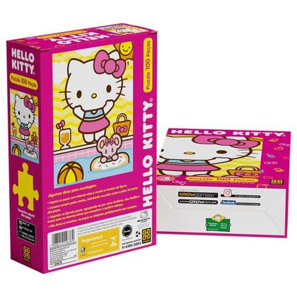 Imagem de Quebra-cabeça 100 Peças Hello Kitty Puzzle Grow