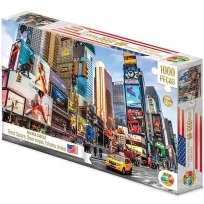 Imagem de Quebra-Cabeça 1000 Pçs Times Square, Nova Iorque EUA - Ref 1036 GGB Brinquedos