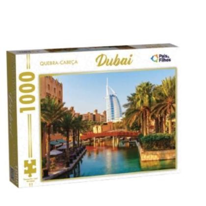 Imagem de Quebra cabeça  1000 peças imagem de  dubai  puzzle colorido