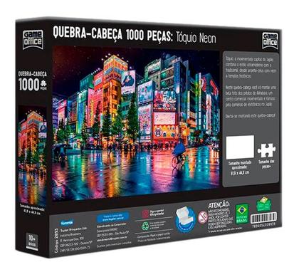 Quebra Cabeça 1000 Peças Tóquio Neon 002893 Toyster - Quebra