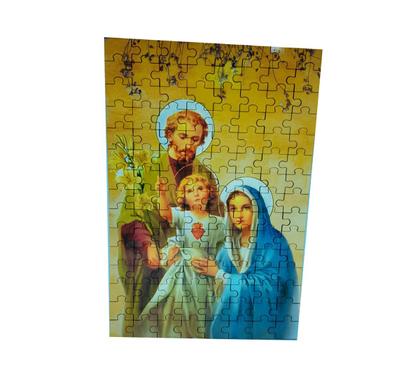 Imagem de Quebra-cabeça 120 peças em MDF Sagrada Familia de Deus