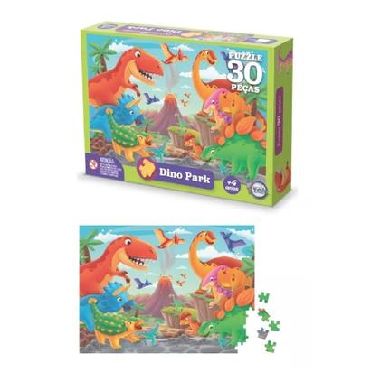 Imagem de Quebra Cabeça 30 Peças Dino Park Dinossauro Para Crianças