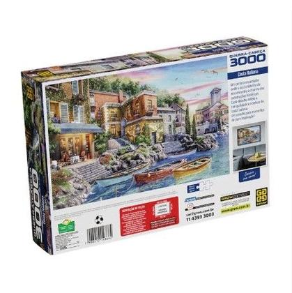 Imagem de Quebra-Cabeça - 3000 Peças - Costa Italiana - 4866