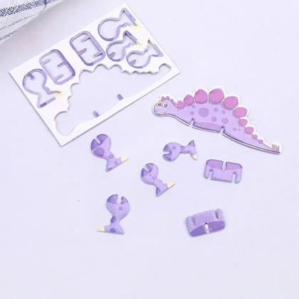 Imagem de Quebra-Cabeça 3D De Dinossauro Para Crianças 40 Peças DIY Modelo De Animal De Papel Em Estilos