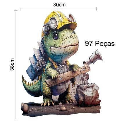 Imagem de Quebra Cabeça  3D  Decorativo DINO ROCK