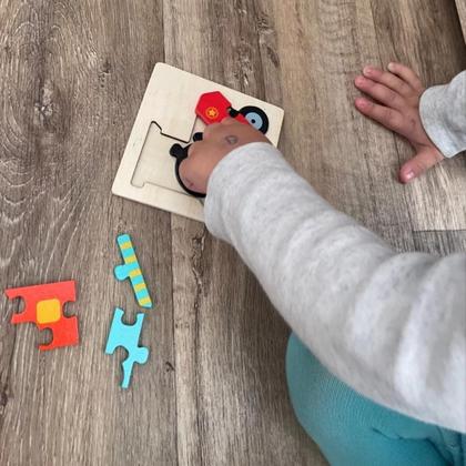 Imagem de Quebra Cabeça 3D Infantil Brinquedo Educativo 6 Animais Sortidos