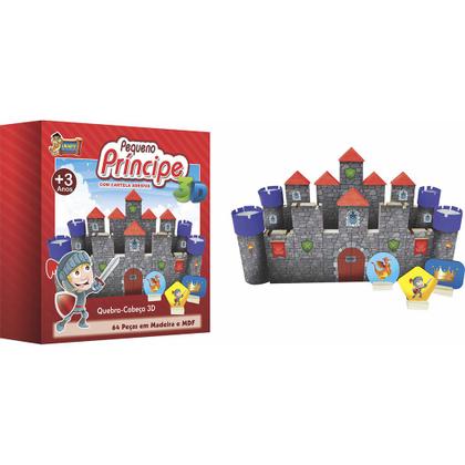 Imagem de Quebra-Cabeça 3D Pequeno Príncipe - 64 Peças