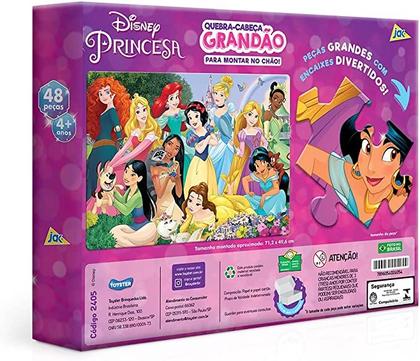 Imagem de Quebra Cabeca - 48 Pecas - Princesas Disney - Roxo TOYSTER