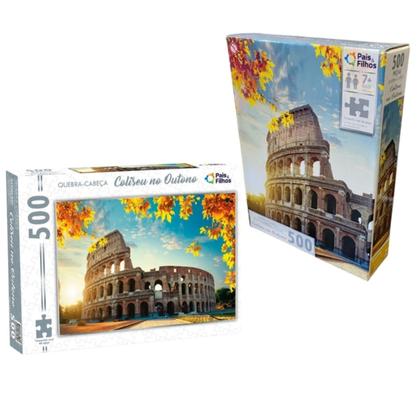 Imagem de Quebra-Cabeça 500 peças Coliseu no Outono - Pais e Filhos