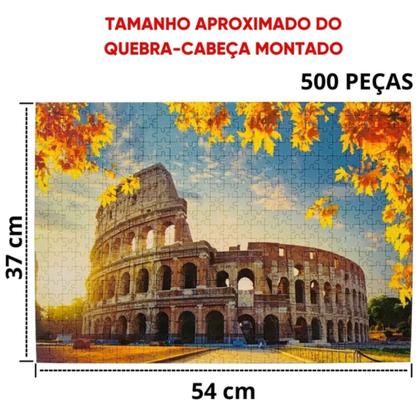 Imagem de Quebra-Cabeça 500 peças Coliseu no Outono - Pais e Filhos