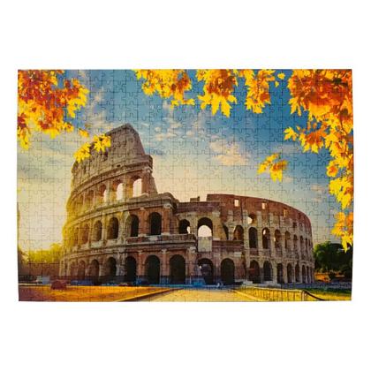 Imagem de Quebra-Cabeça - 500 peças - Coliseu no Outono - Pais e Filhos