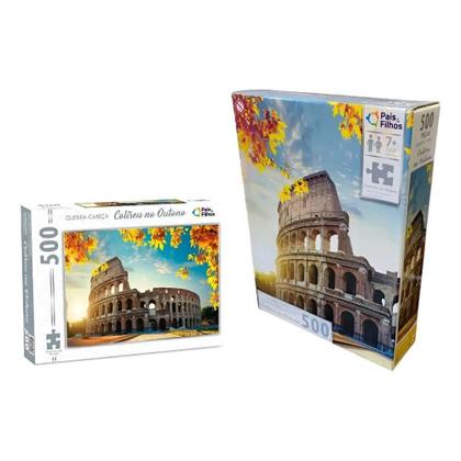 Imagem de Quebra-Cabeça - 500 Peças - Coliseu No Outono Pais E Filhos