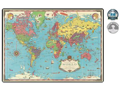 Imagem de Quebra-cabeça 500 Peças Mapa do Mundo Mercator