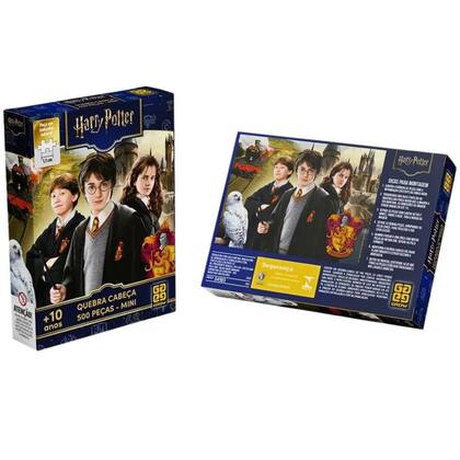 Imagem de Quebra Cabeça 500 Peças Mini - Harry Potter 04983 - Grow