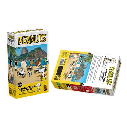 Imagem de Quebra-cabeça 500 peças Peanuts - Snoopy e seus Amigos na Praia