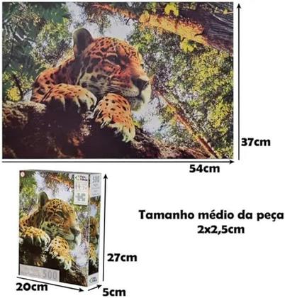 Imagem de Quebra Cabeça 500Pçs Onça Pantaneira  791674
