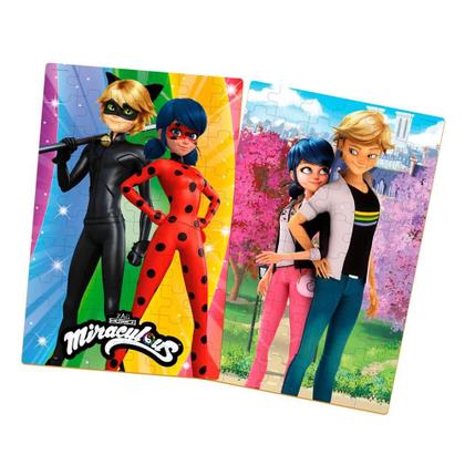 Imagem de Quebra-cabeça 60 Peças Frente e Verso Ladybug Xalingo 5503.2