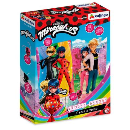 Imagem de Quebra-cabeça 60 Peças Frente e Verso Ladybug Xalingo 5503.2