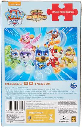 Imagem de Quebra-cabeça 60 peças Patrulha Canina 03352 - Grow