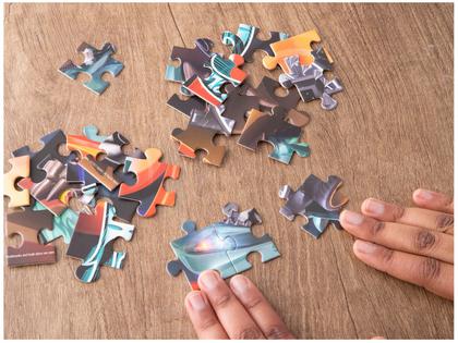 Imagem de Quebra-cabeça 60 Peças Puzzle Infantil Hot Wheels