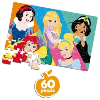 Imagem de Quebra cabeca 60Pcs Princesas 8006 Toyster