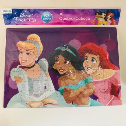 Imagem de Quebra Cabeca 63 Pecas Disney Princesa