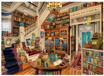 Imagem de Quebra Cabeça A Livraria 2000 Peças - Grow