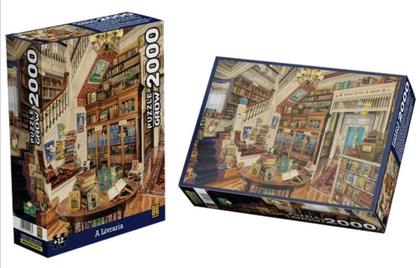 Imagem de Quebra Cabeça A Livraria 2000 Peças - Grow