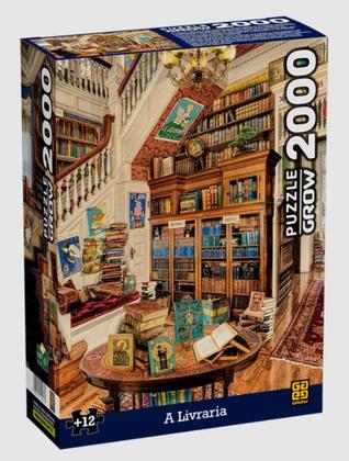 Imagem de Quebra Cabeça A Livraria 2000 Peças - Grow