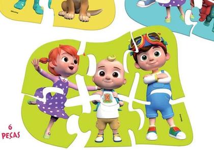 Imagem de Quebra Cabeça Ache Encaixe Cocomelon Elka Ref 1201