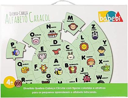 Imagem de Quebra Cabeça Alfabeto Caracol - 6075 BABEBI