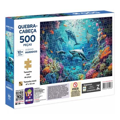 Imagem de Quebra cabeça Animais Marinho-500 peças